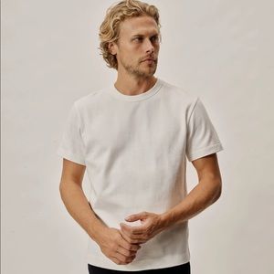 buck mason white field spec tee!